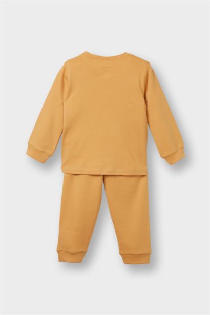 طقم بيجاما بيبي اولادي قصة عادية بطبعة أسد - قطعتين