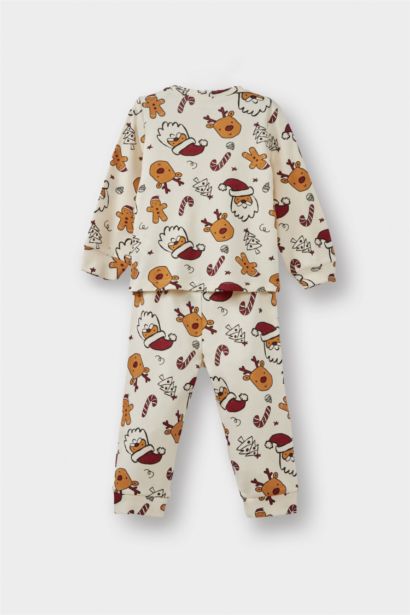 Baby Boy Christmas Themed Top Bottoms 2 Piece Pajama Set