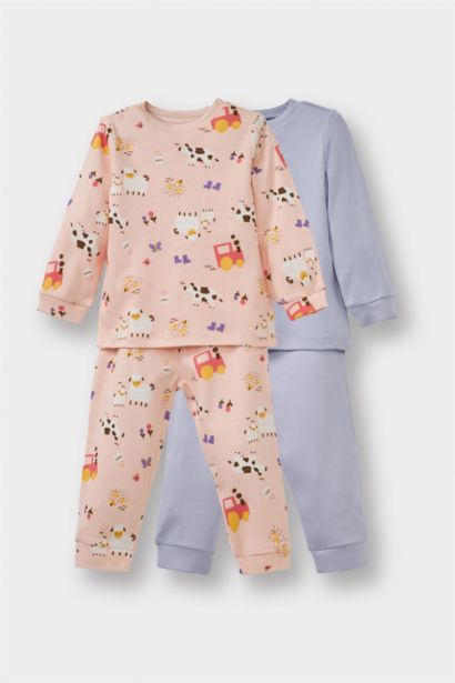 4 piece Regular Fit Animal Knitted Pyjamas