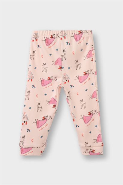 Baby Girl Animal Print Long Sleeve 2 Piece Pajama Set