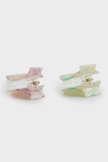 Woman 2 Piece Seashell Hair Clip