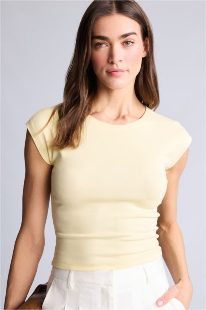 Slım Fıt Basıc Modal Tişört