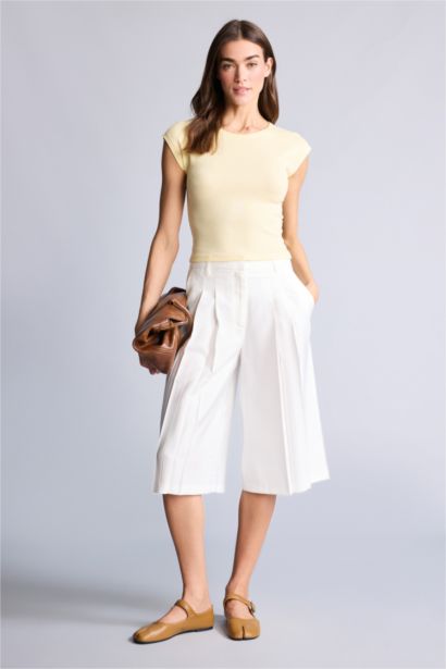 Slım Fıt Basıc Modal Tişört