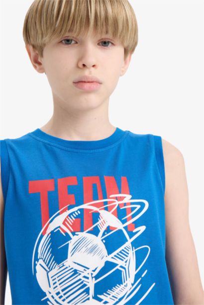 Boy Regular Fit Printed Tank Top