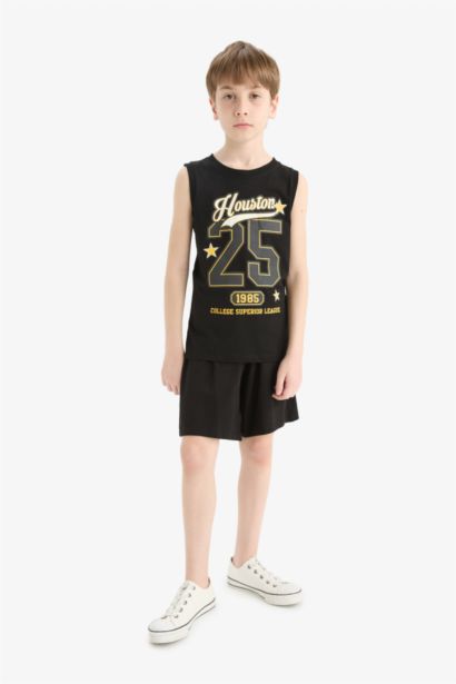 Débardeur imprimé à col rond pour garçon