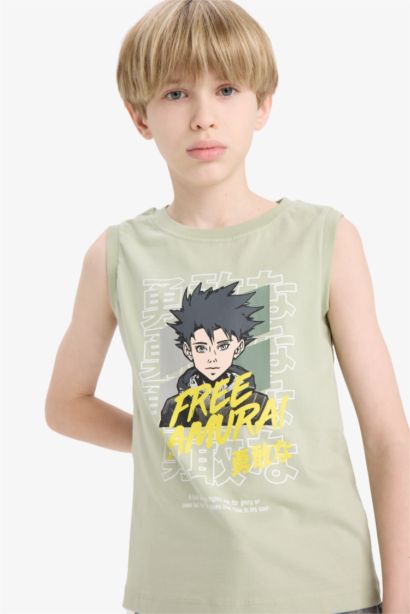 Boy Regular Fit Printed Tank Top