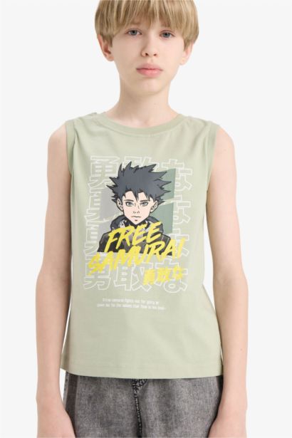 Boy Regular Fit Printed Tank Top