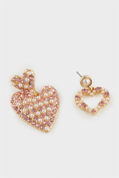 Lot de 2 paires de Boucles d’oreilles roses femme