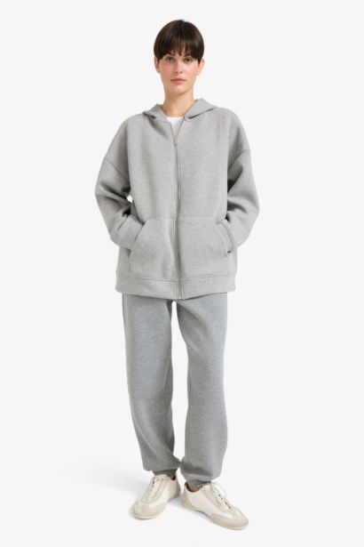 بنطرون قماش سكوبا جوجر فيت