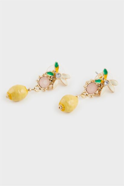 Woman 2 Piece Lemon Grabe Earringss