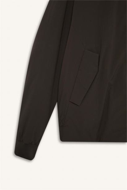 Su İtici Slim Fit Dar Kesim Dik Yaka Fermuarlı Astarlı İç Cepli Mont