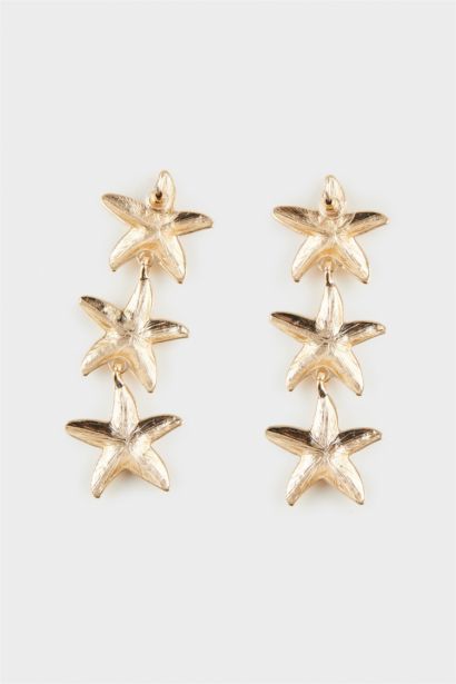 Woman Star Gold Earrings