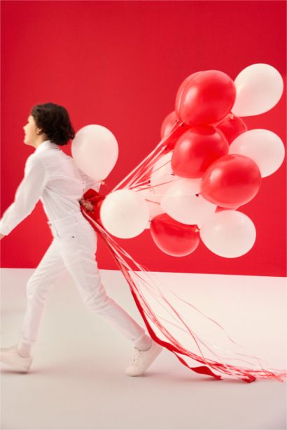 Boy Standard Leg Gabardine White Trousers