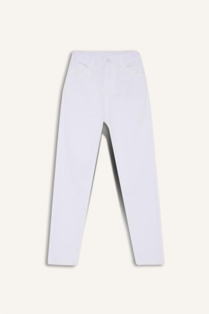 Boy Standard Leg Gabardine White Trousers