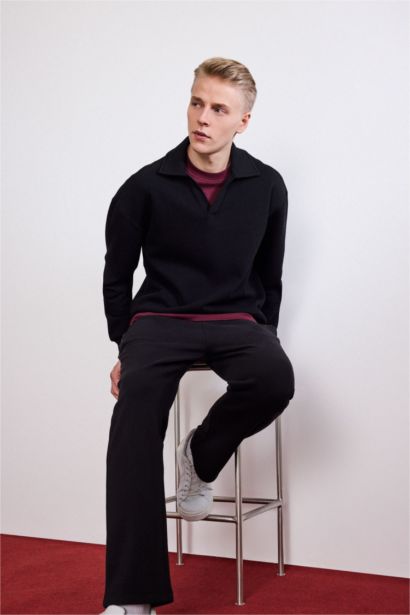 Regular Fit Pocketed Straight Leg Sweatpants