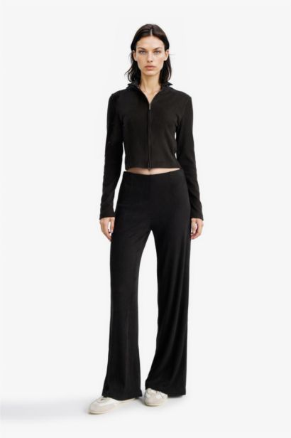 Pull Cardigan à col roulé