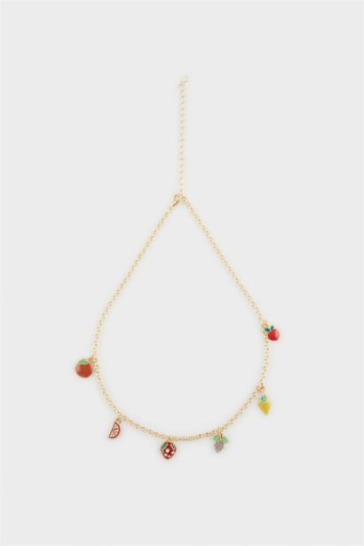 Woman Fruit Gold Necklace