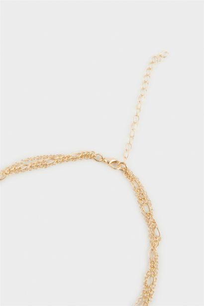 Woman 3 Piece Gold Necklace