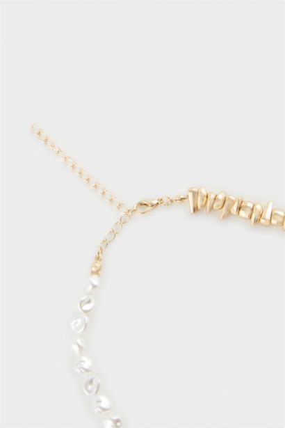 قلادة نسائي ذهبي بالؤلؤ على شكل كرز