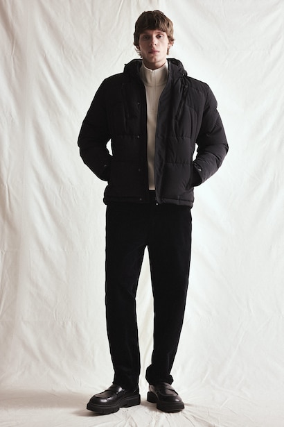 Slim Fit Waterproof Hooded Zip-Up Jacket