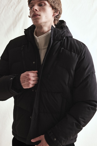 Slim Fit Waterproof Hooded Zip-Up Jacket