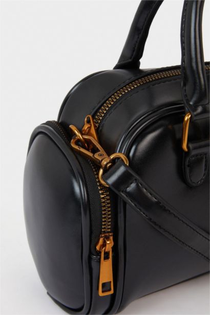 Faux Leather Crossbody Bag