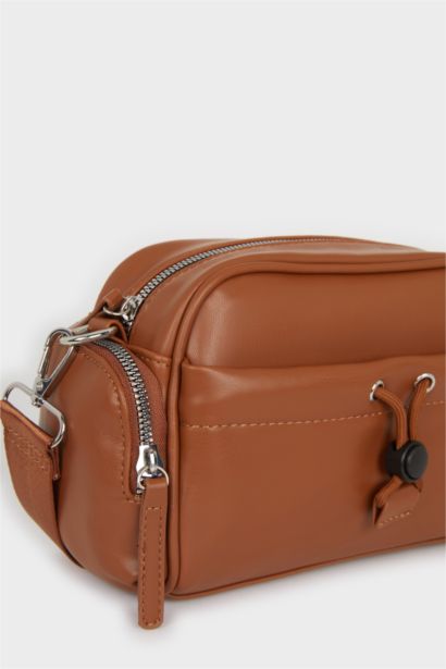 Faux Leather Crossbody Bag