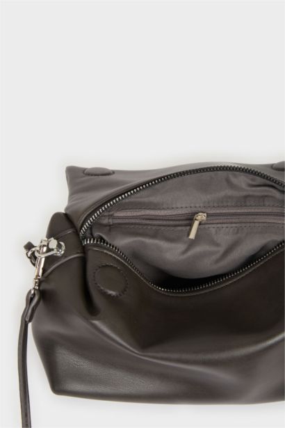 Faux Leather Crossbody Bag