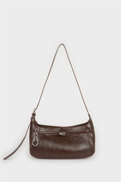 Faux Leather Crossbody Bag
