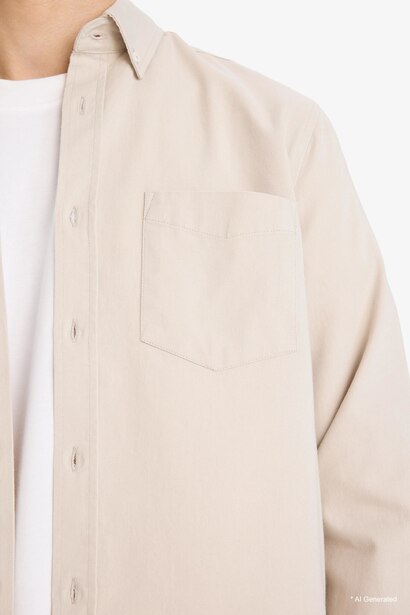 Regular Fit Gabardine Shirt