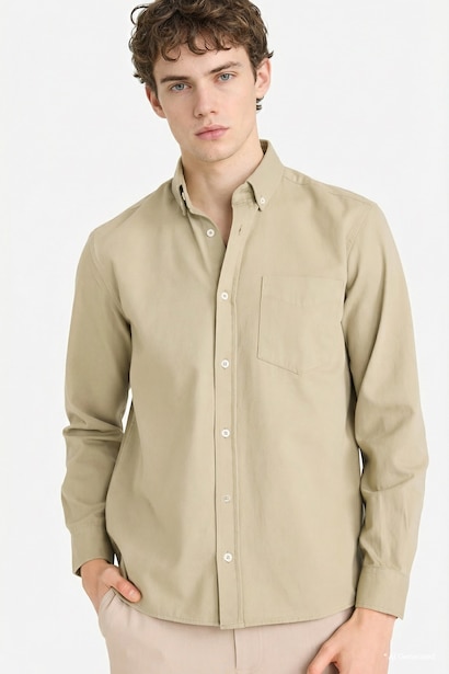Regular Fit Gabardine Shirt