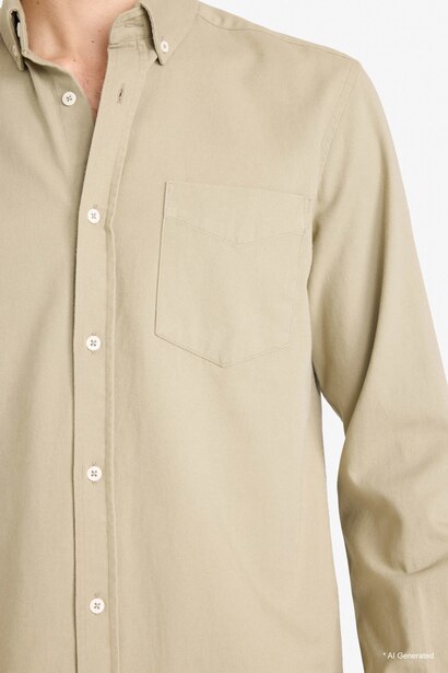Regular Fit Gabardine Shirt