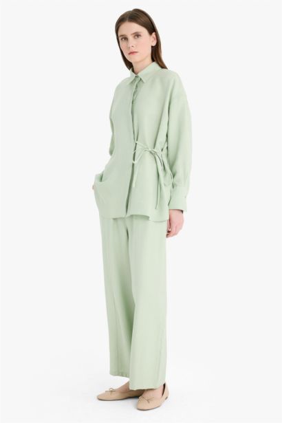 Flexible Waist Basic Modal Trousers