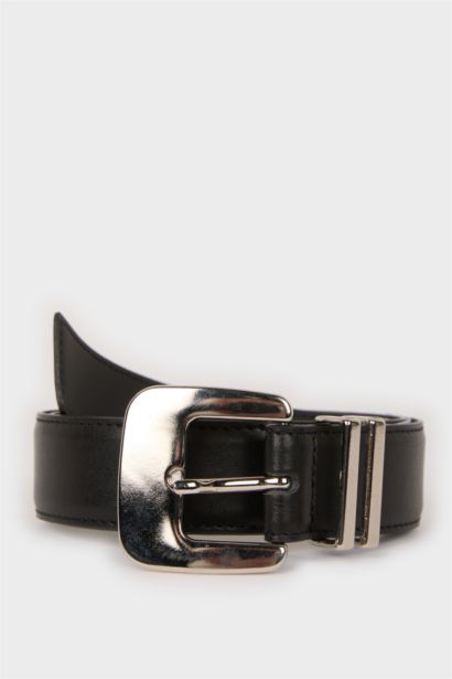 Kadın Suni Deri Jean Kemeri