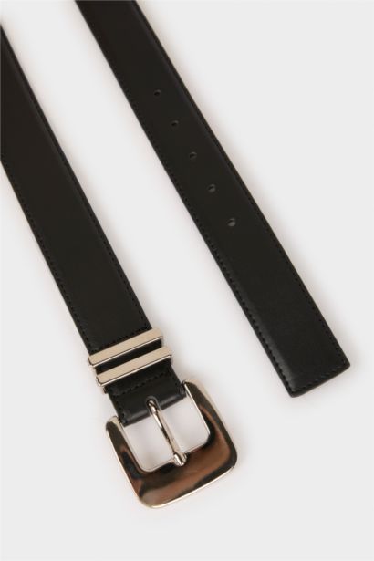 Kadın Suni Deri Jean Kemeri