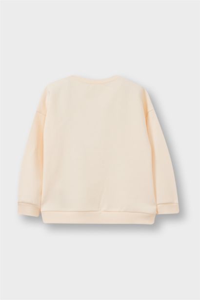 2 piece Regular Fit Flower Crew Neck Sweatshirt