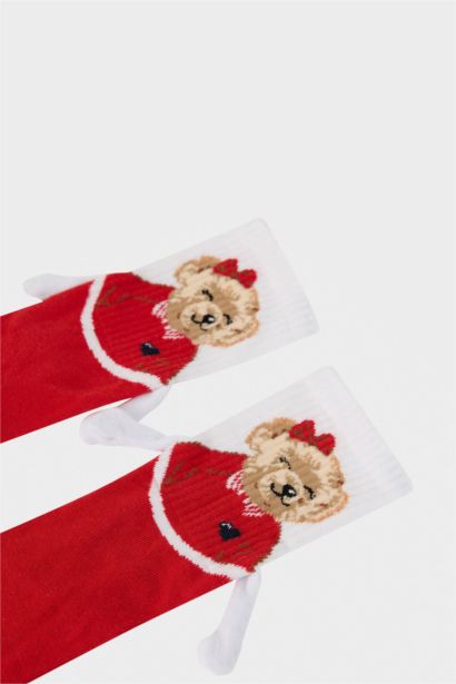 Kadın Mıknatıslı Pamuklu Eğlenceli Çoraplar