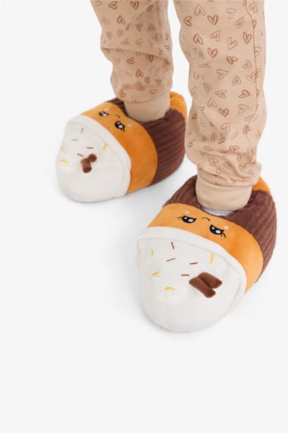 Pantoufles plates à semelle souple pour fille