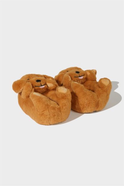 Pantoufles plates Chien pour fille