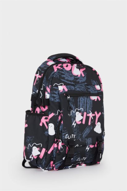 جنطة ظهر نسائي منقوش