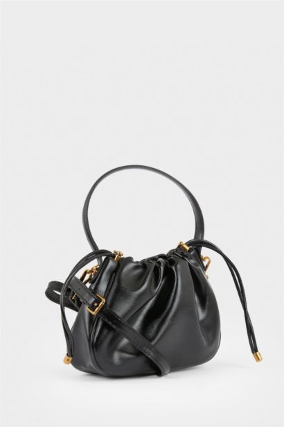 Faux Leather Crossbody Bag