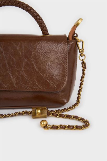 Suni Deri Çapraz Çanta