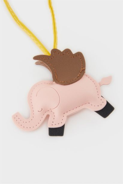 Porte-clés éléphant rose pour femme