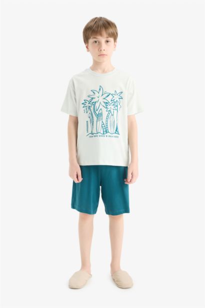 Ensemble Pyjama T-shirt et Short taille élastique pour garçon