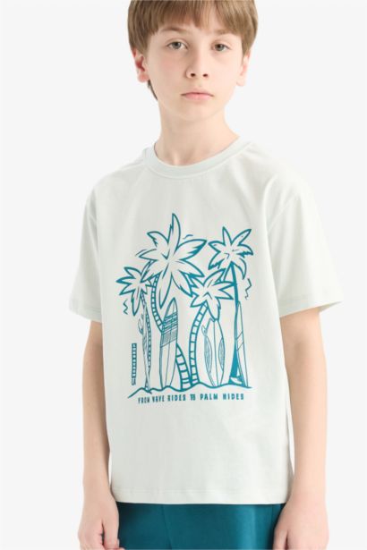 Ensemble Pyjama T-shirt et Short taille élastique pour garçon