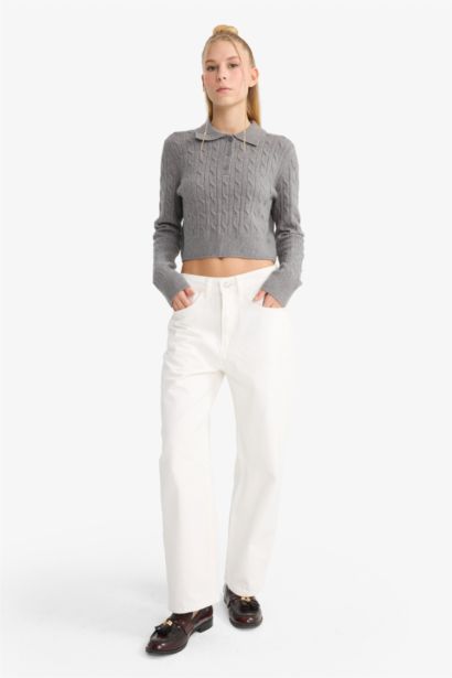 بلوز صوف سليم فيت بياخة بولو