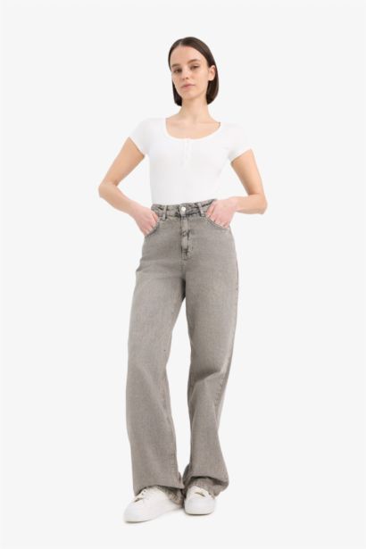 Боди с круглым вырезом и кнопками на манжетах Coool Yuvarlak Yaka Fitilli Kaşkorse