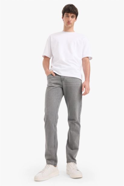 қалыпты кері пішім деним тұрақты етек Шалбар