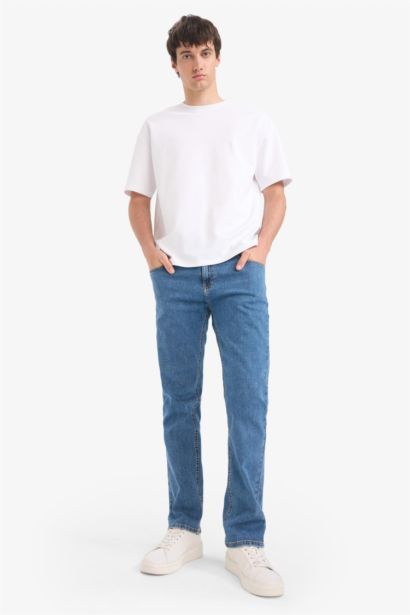 қалыпты кері пішім деним тұрақты етек Шалбар