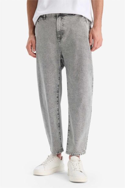 Regular Hem Denim Trousers